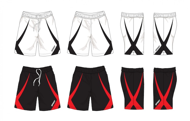 graphic track shorts