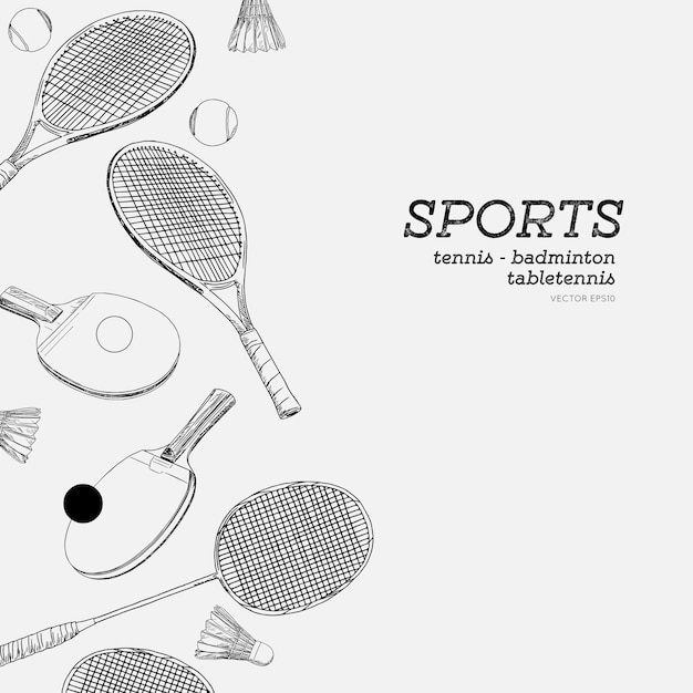 Table Tennis Racket Drawing - Drawing Art Ideas