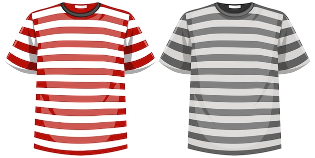 Download Premium Vector | Set of stripes pattern t-shirt