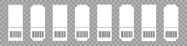 clipart ticket black white barcode