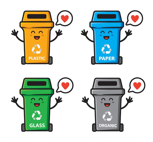 Download Free Set Of Trash Can Love Character Design Premium Vector Use our free logo maker to create a logo and build your brand. Put your logo on business cards, promotional products, or your website for brand visibility.