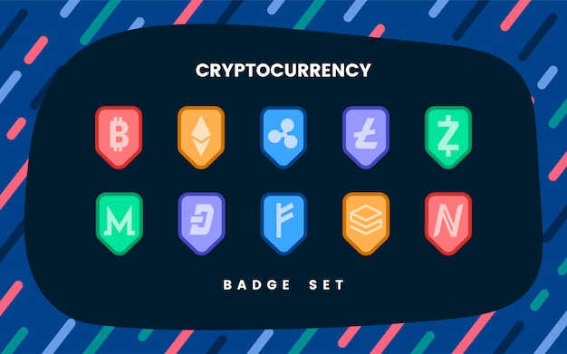 Freepik Set Of Various Cryptocurrencies Electronic Cash Symbol Vector For Free