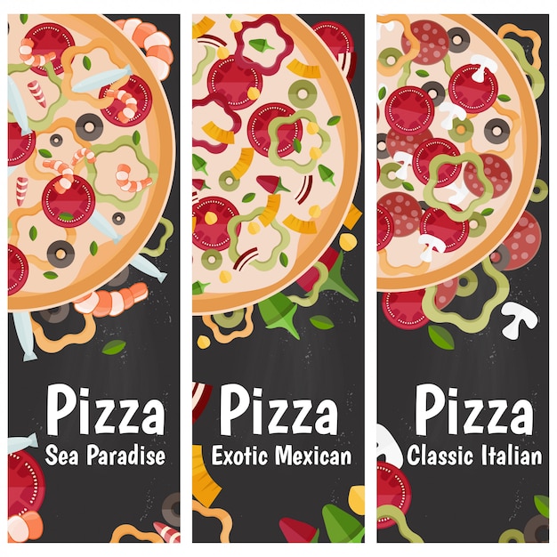 Pizza theme photo banner