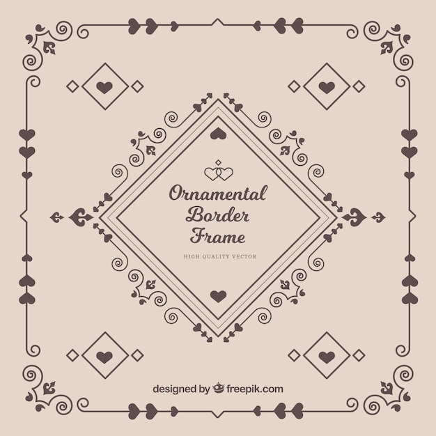 Download Free Vector Set Of Vintage Decorative Frames And Borders