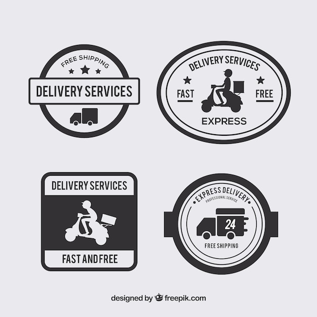 Download Free Home Delivery Logo Black PSD - Free PSD Mockup Templates