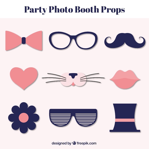 vintage photo booth props