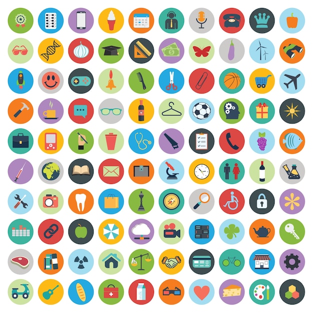 Download Free Vector | Set of web and technology development icons