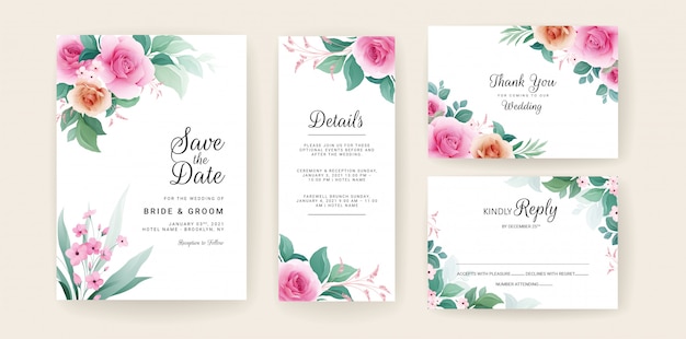 Background Wedding Invitation Peach Vector Images Over 430