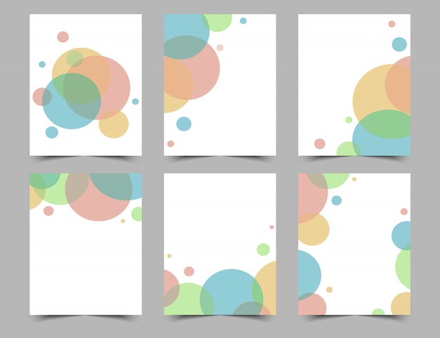 Download Free Set Of White Backgrounds Or Cards With Colorful Circles Premium Use our free logo maker to create a logo and build your brand. Put your logo on business cards, promotional products, or your website for brand visibility.