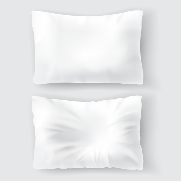 soft white pillows