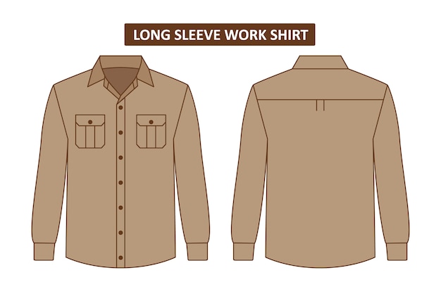 work shirt vector