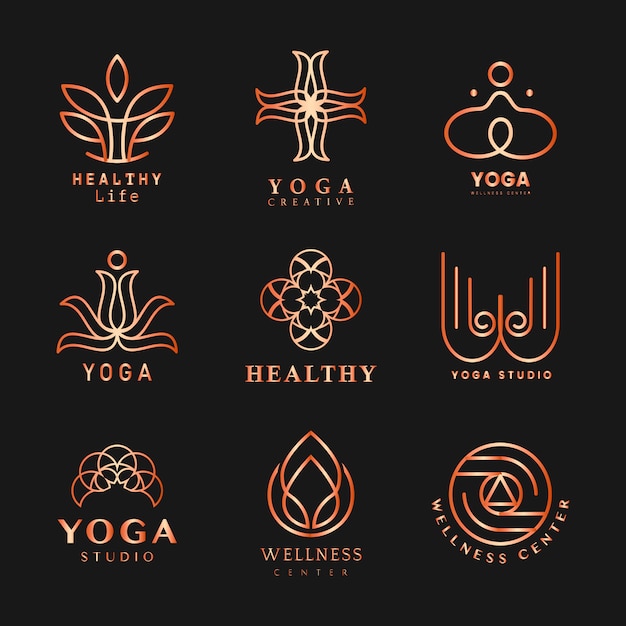 Download Free Set Of Yoga Logo Vector Free Vector Use our free logo maker to create a logo and build your brand. Put your logo on business cards, promotional products, or your website for brand visibility.