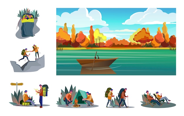 Download Free Download Free Set Of Young Couple Hiking Vector Freepik Use our free logo maker to create a logo and build your brand. Put your logo on business cards, promotional products, or your website for brand visibility.