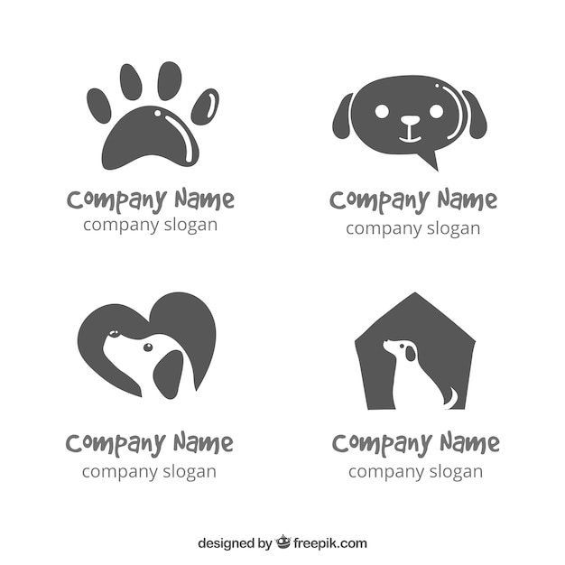 Download Free Download This Free Vector Several Hand Drawn Dog Logos Use our free logo maker to create a logo and build your brand. Put your logo on business cards, promotional products, or your website for brand visibility.