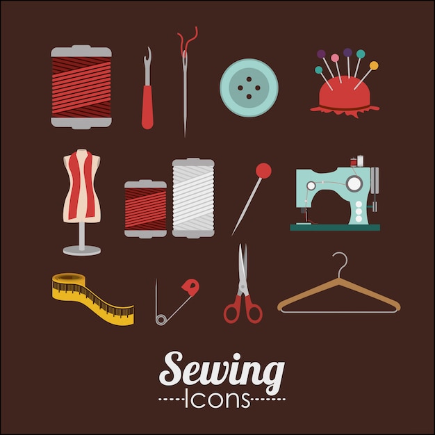 Download Premium Vector | Sewing design