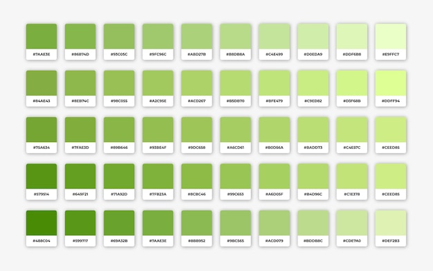 premium-vector-shades-of-green-color-palette-with-hex