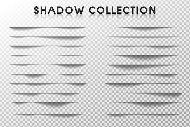 Download Shadow border. realistic shadow sets that occurs at the ...