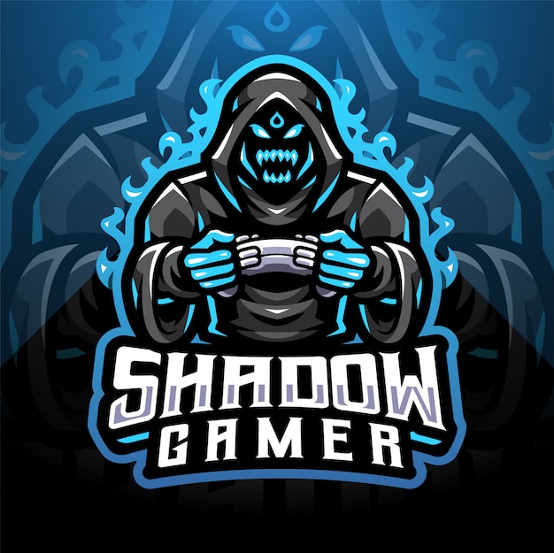 Premium Vector Shadow Gamer Esport Mascot Logo Design