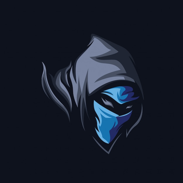 Download Ninja Gaming Logo Template Png PSD - Free PSD Mockup Templates