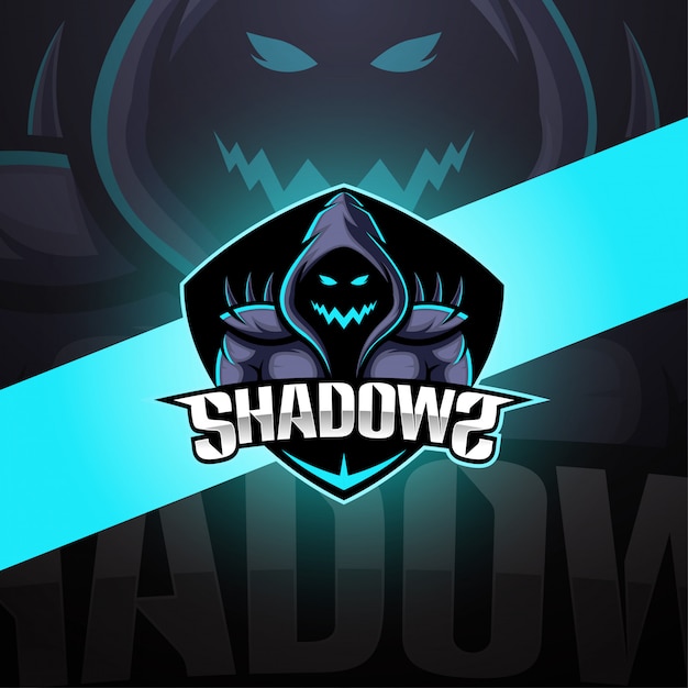 Premium Vector | Shadows esport mascot logo design