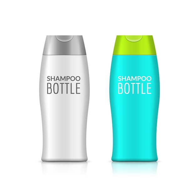 Download Premium Vector | Shampoo plastic bottle or shower gel ...