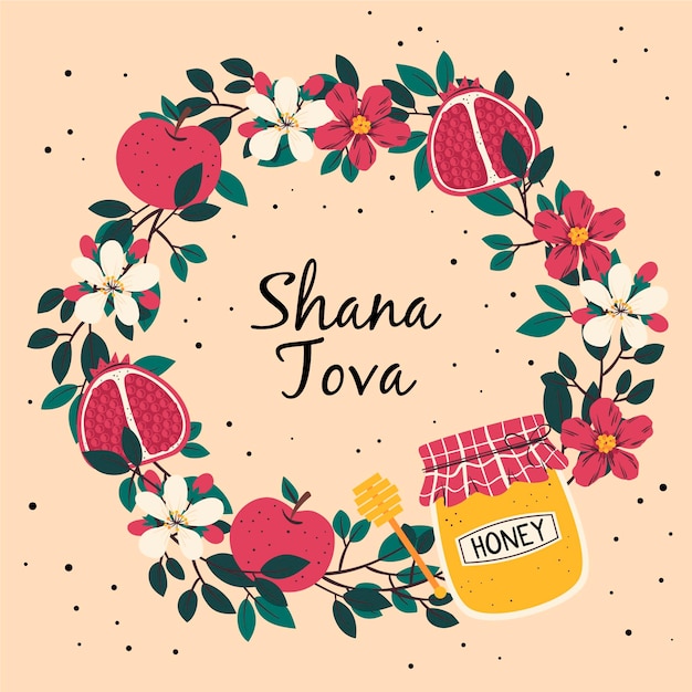 Free Vector Shana tova event