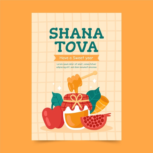 free-vector-shana-tova-greeting-card-template