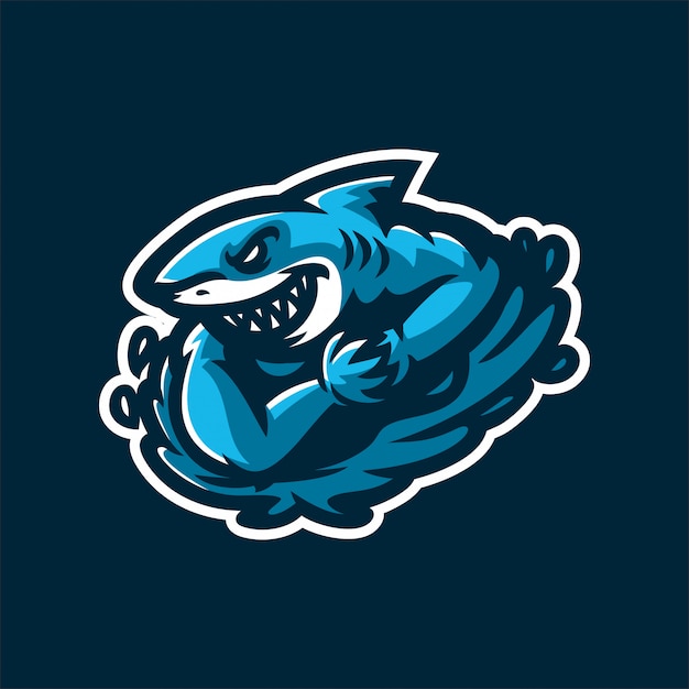Download Free Shark Esport Gaming Mascot Logo Template Premium Vector Use our free logo maker to create a logo and build your brand. Put your logo on business cards, promotional products, or your website for brand visibility.
