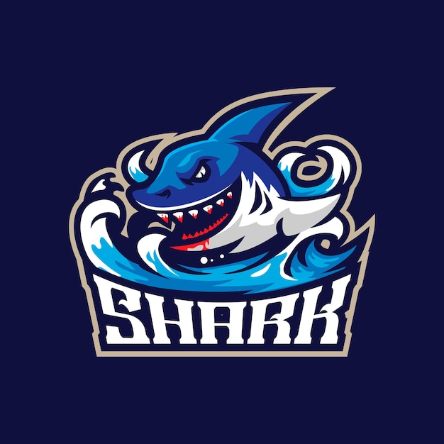 Premium Vector | Shark mascot logo design vector with modern ...