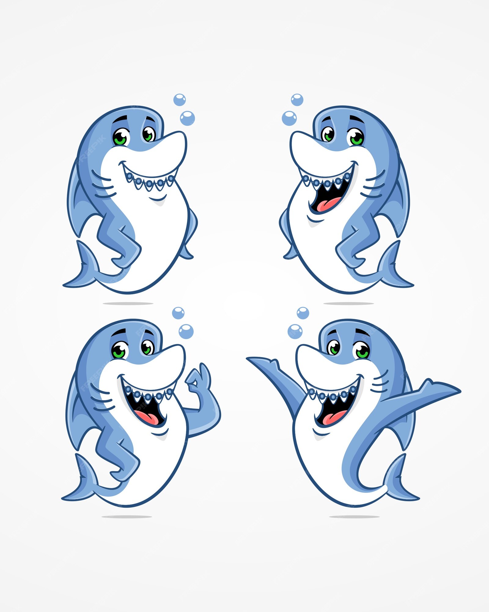 Premium Vector | Shark orthodontics