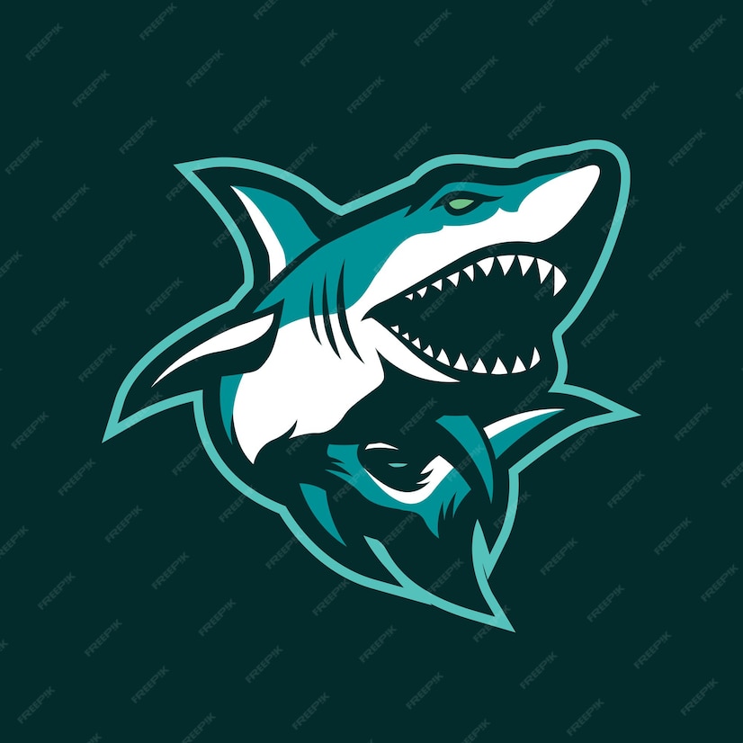 Premium Vector | Sharks mascot logo design