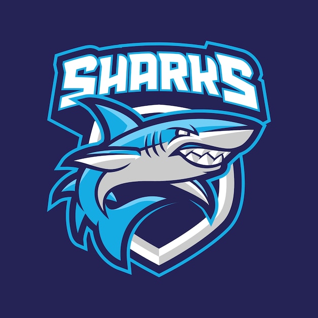 Premium Vector | Sharks mascot ogo concept