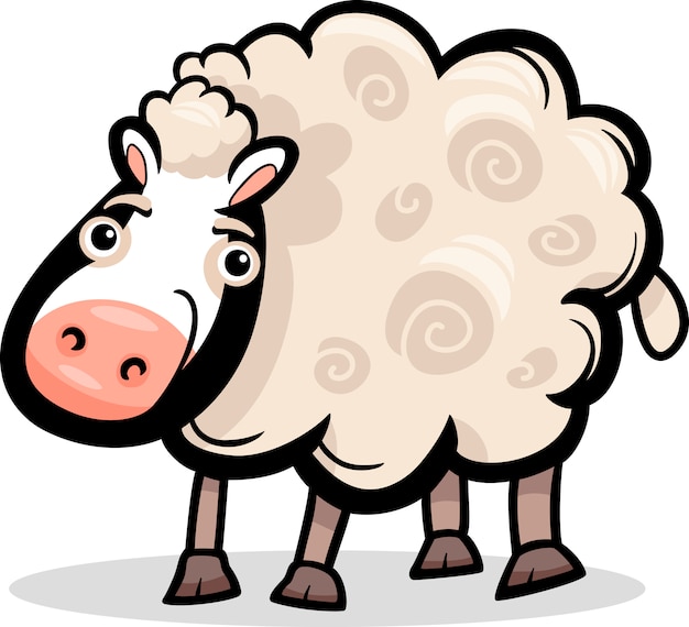 Premium Vector | Sheep farm animal cartoon illustration