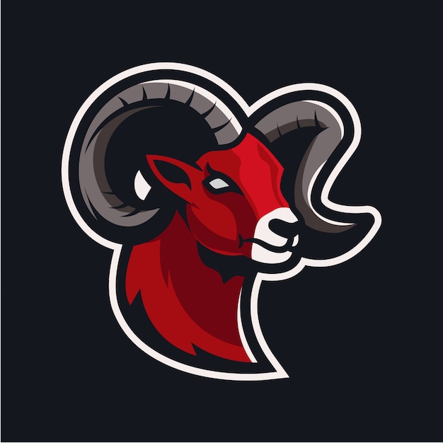 Premium Vector Sheep Goat Ram Mascot Esport Logo