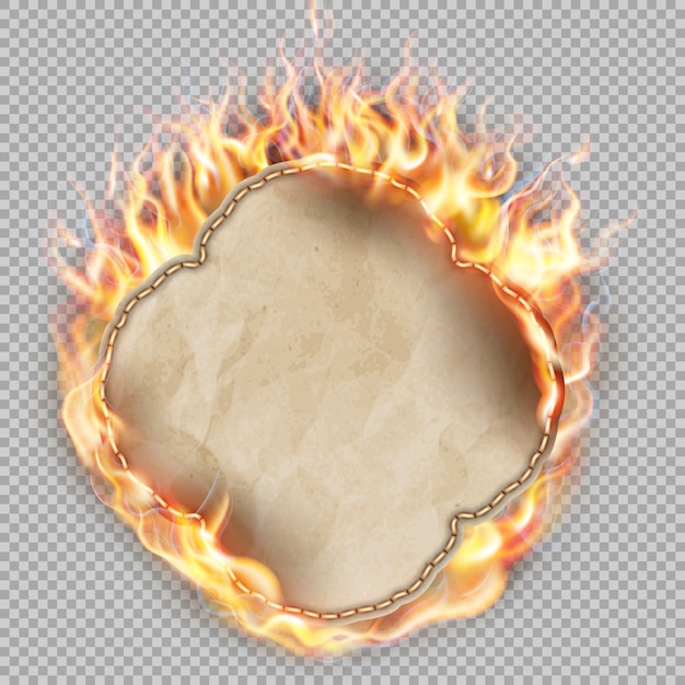 Premium Vector Sheet of paper in flame Premium Vector Sheet of paper in flame