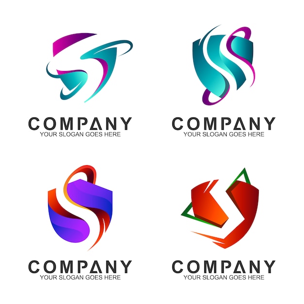 Download Free Shield Letter S Business Logo Collection Premium Vector Use our free logo maker to create a logo and build your brand. Put your logo on business cards, promotional products, or your website for brand visibility.