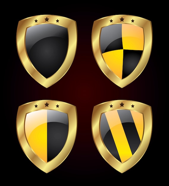 Shields Premium Vector 7511