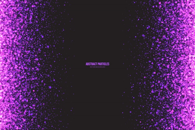 キラキラ紫粒子抽象的なベクトルの背景 プレミアムベクター