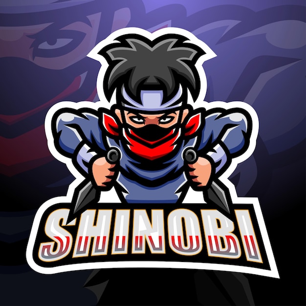 Premium Vector | Shinobi mascot esport illustration