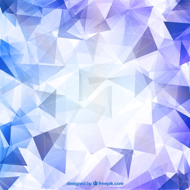 シャイニーダイヤモンド多角形の背景 プレミアムベクター