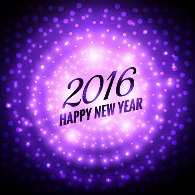 Shiny new year 2016 background in purple\
color