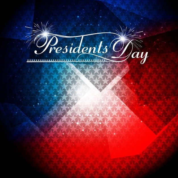 free-vector-shiny-presidents-day-background