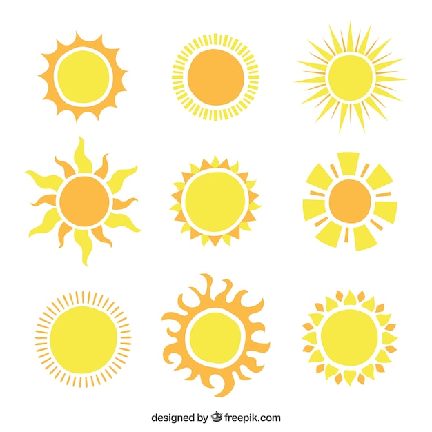 Shiny suns icons