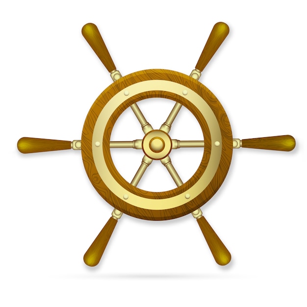 Ship wheel vector Vector | Premium Download