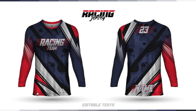 Download Free Vector Shirt Template Racing Jersey Design Soccer Jersey