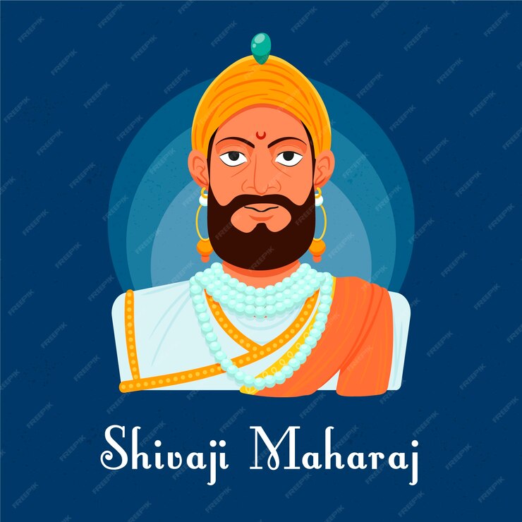 Free Vector | Shivaji maharaj illustration concept