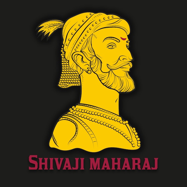 Free Vector | Shivaji maharaj illustration