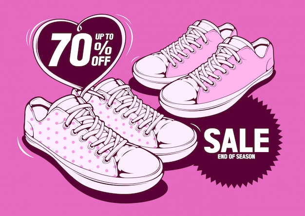 Download Free Shoes Sale Premium Vector Use our free logo maker to create a logo and build your brand. Put your logo on business cards, promotional products, or your website for brand visibility.