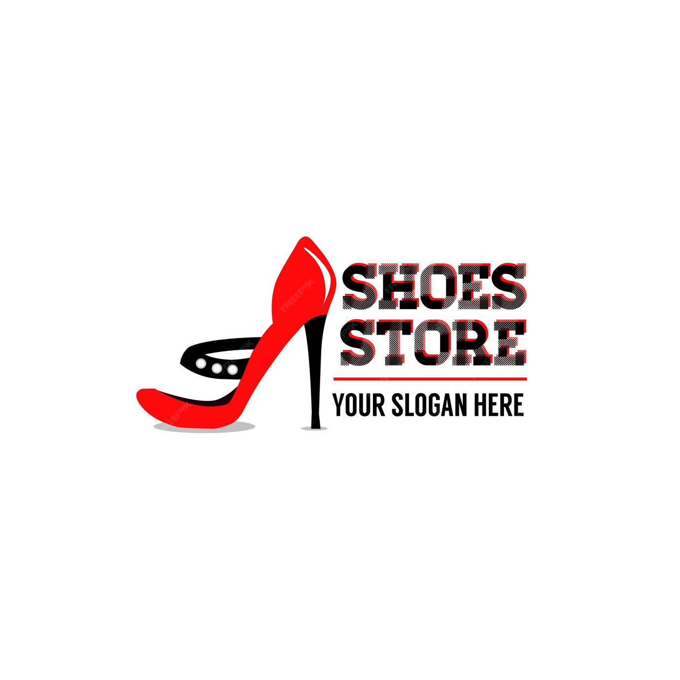 Premium Vector | Shoes store logo template fashion illustration