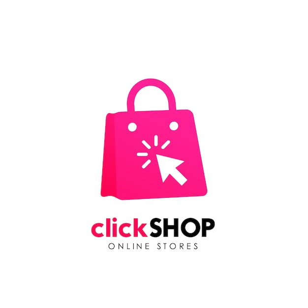 Download Creative Online Shop Logo Template PSD - Free PSD Mockup Templates